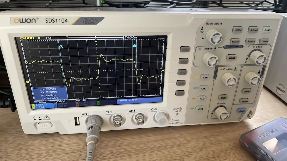 振動波形 12MHz 綺麗な波形が出ている